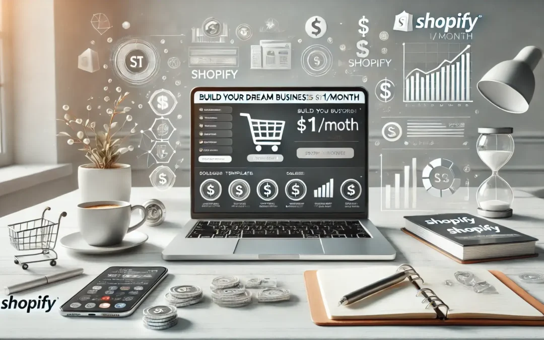Build your dream business for $1/month in shopify.