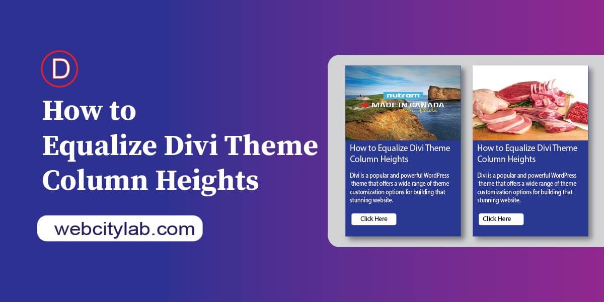 How to Equalize Divi Theme Column Heights