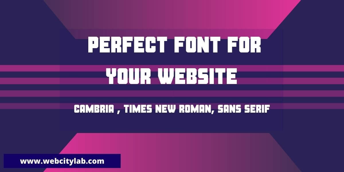 Selecting the perfect font for your website is an important design decision that can greatly impact the overall user experience and the visual identity of your site.