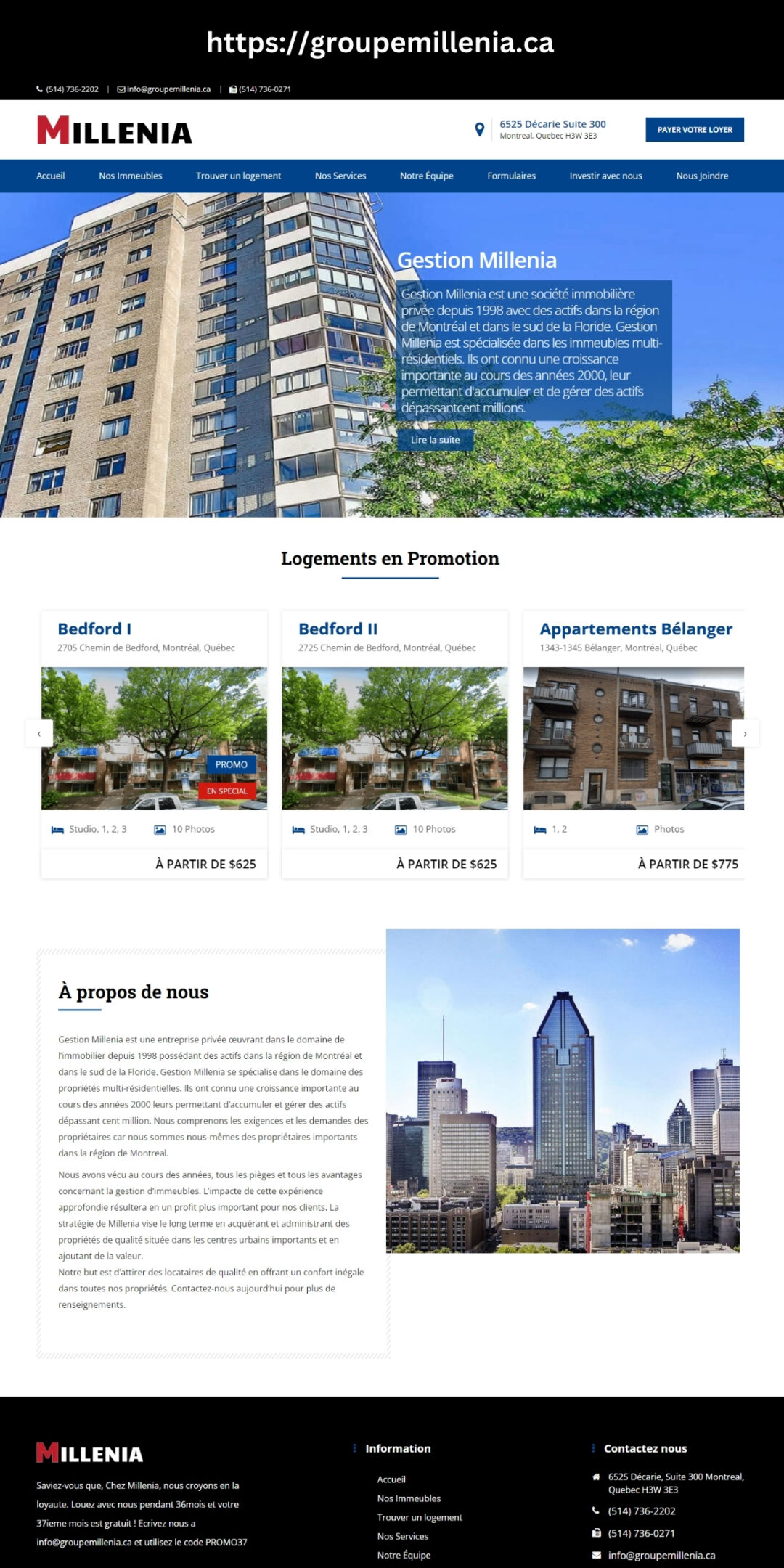 Elevate Your Online Presence with Web City Lab: Groupemillenia.ca Success Story